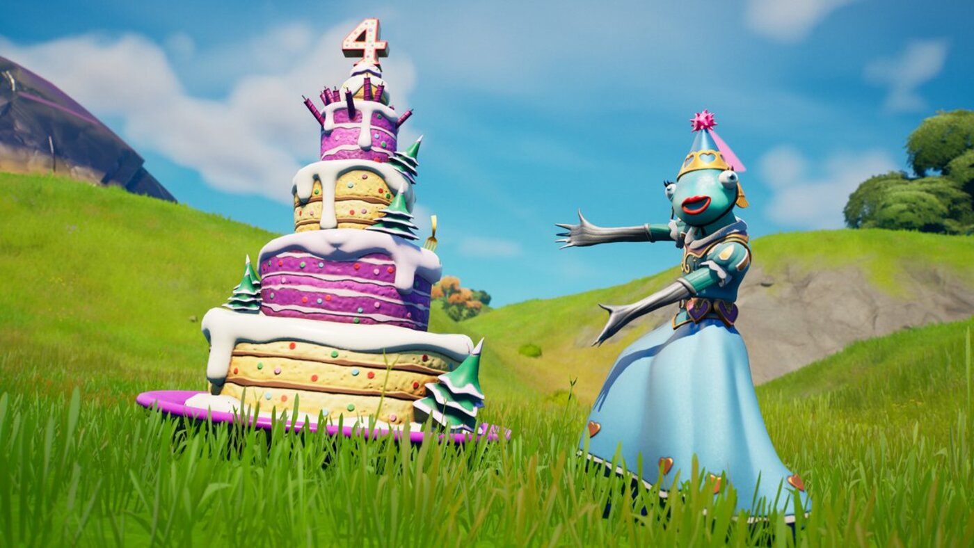 Aniversário do Fortnite: jogo celebra 4 anos com bolo e itens