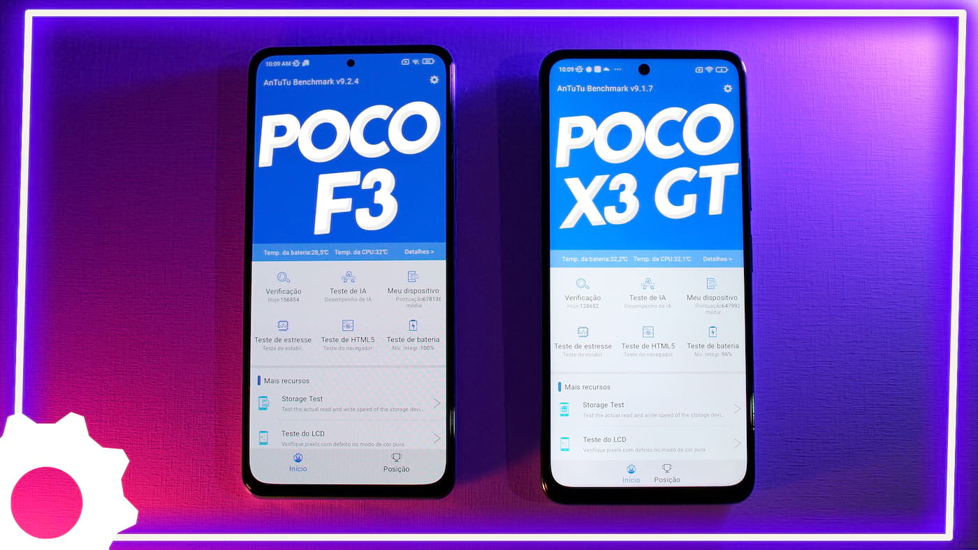 POCO F3 vs POCO X3 GT: Qual celular é mais rápido?