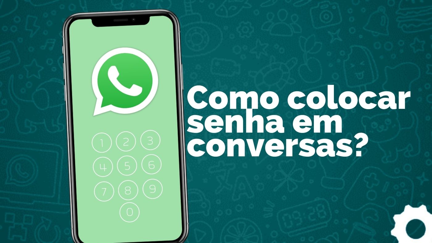How to put password in conversations within WhatsApp?