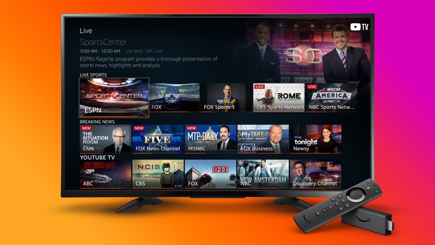 Amazon Fireplace TV Stick ganha opção de personalizar o guia de canais de TV ao vivo