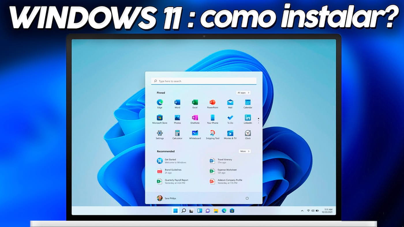 Instalando o Windows 11 através de um pen drive USB