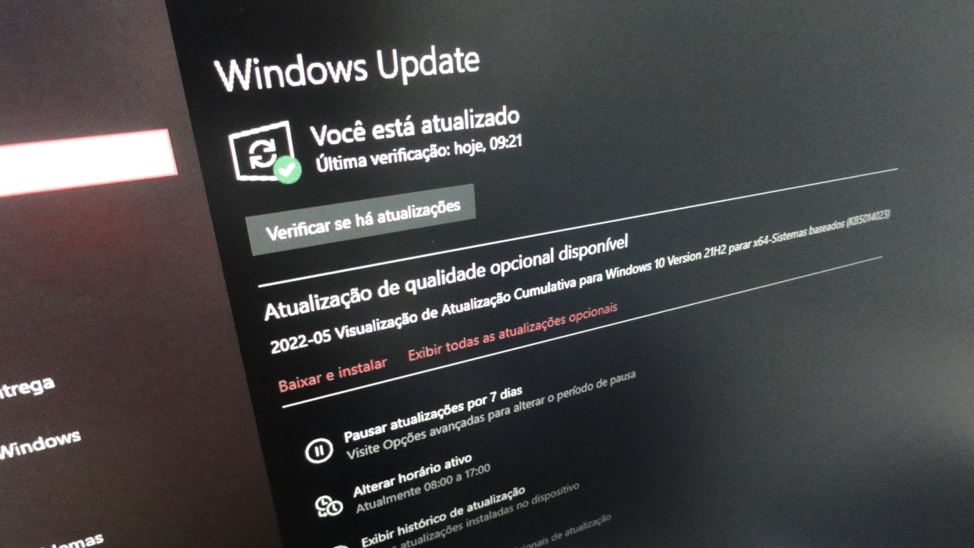 O que vem na atualização opcional KB5014023 do Home windows 10?