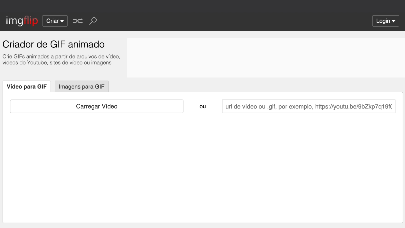 Site permite criar GIFs a partir de qualquer URL do