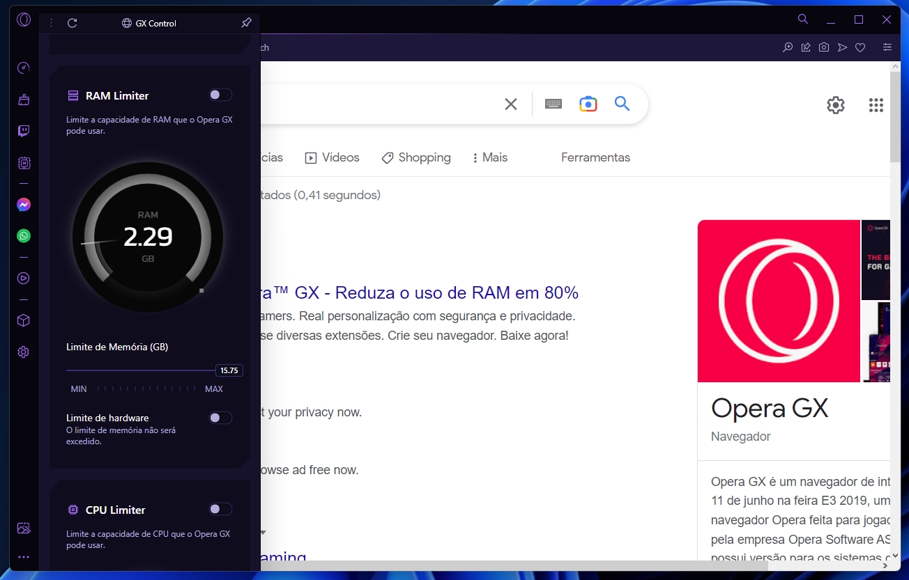 Opera GX vs Chrome: compare navegador do Google com opção gamer