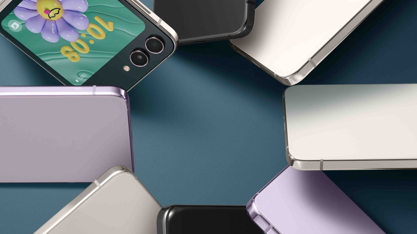 GalaxyZFlip5 （au） Smartphone Samsung Galaxy Z Flip 5, 5G, 512GB, 8GB RAM, Tela