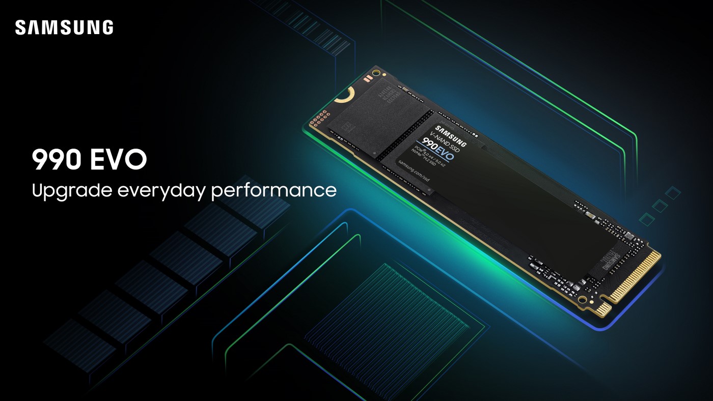 Samsung lança SSD 990 EVO com desempenho impressionante. Fonte: Samsung