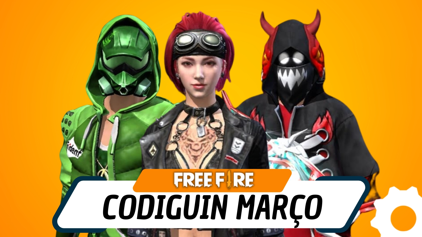 Códigos Free Fire de março de 2024. Imagem: Oficina da Net