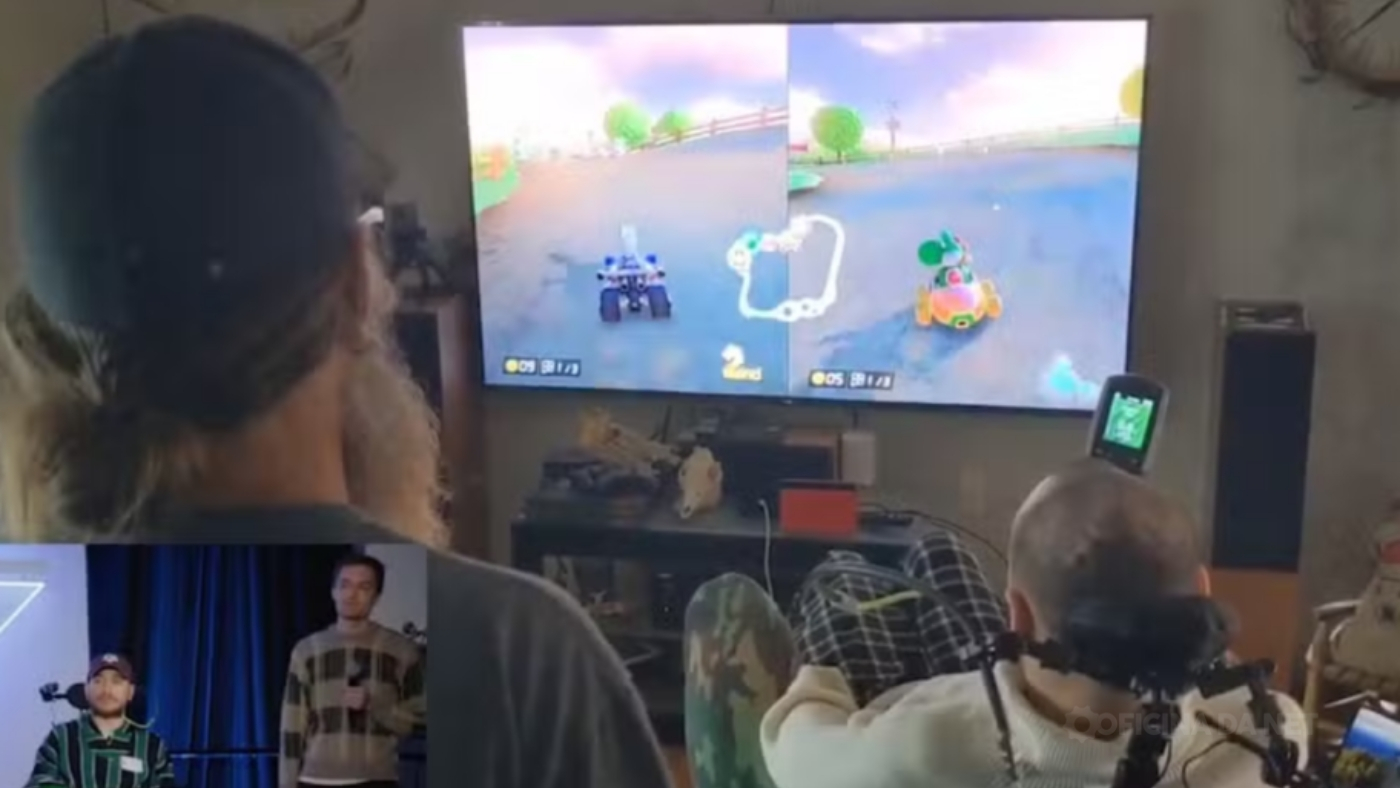 Neuralink: paciente joga Mario Kart usando apenas o poder da mente. Neuralink/Reprodução
