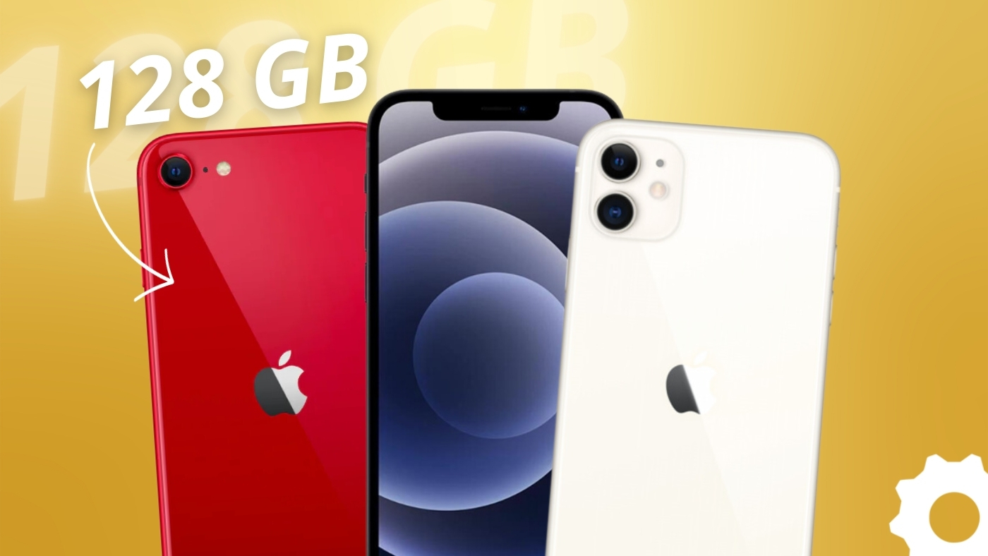 3 iPhones de 128GB com melhor preço em 2024. Imagem: Oficina da Net