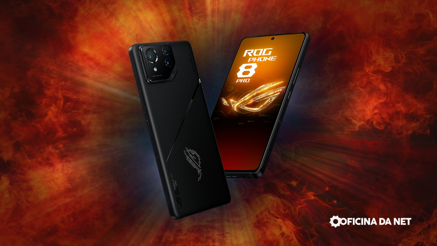 ROG Phone 8 Pro. Imagem: Oficina da Net