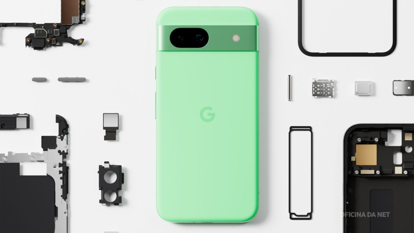 Google Pixel 8a é lançado. Imagem: Oficina da Net