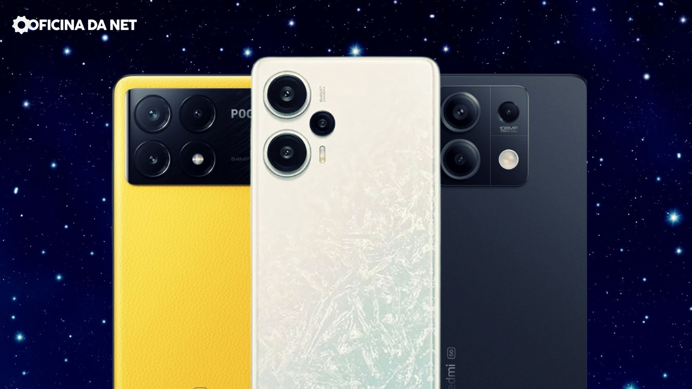 3 smartphones Xiaomi - Imagem / Felipe Lupetti