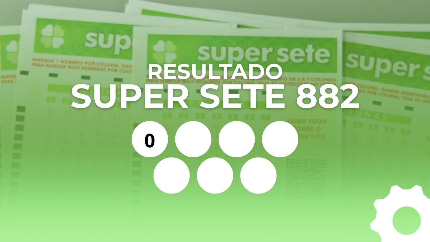 Resultado do Super Sete 882: números sorteados hoje