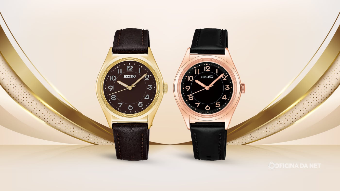 Seiko lança relógios sociais compactos com visual retrô por menos de R$ 1.200