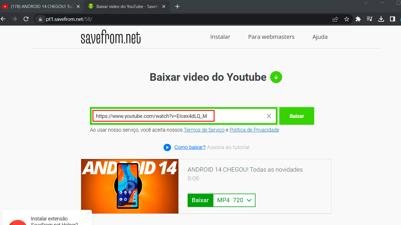 Como baixar vídeos do  sem precisar instalar programas