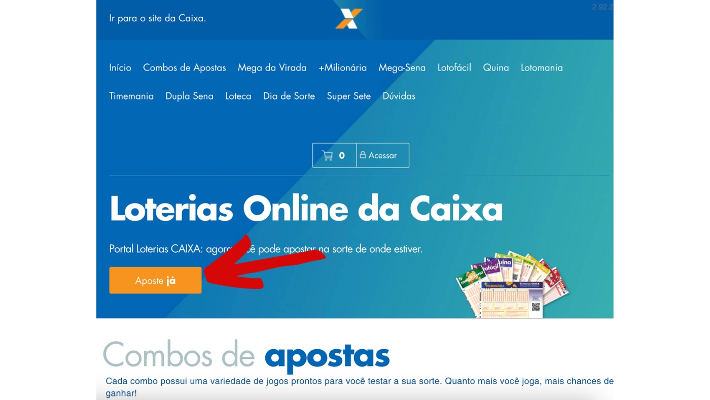 Loterias Online da CAIXA: veja como fazer um combo de apostas