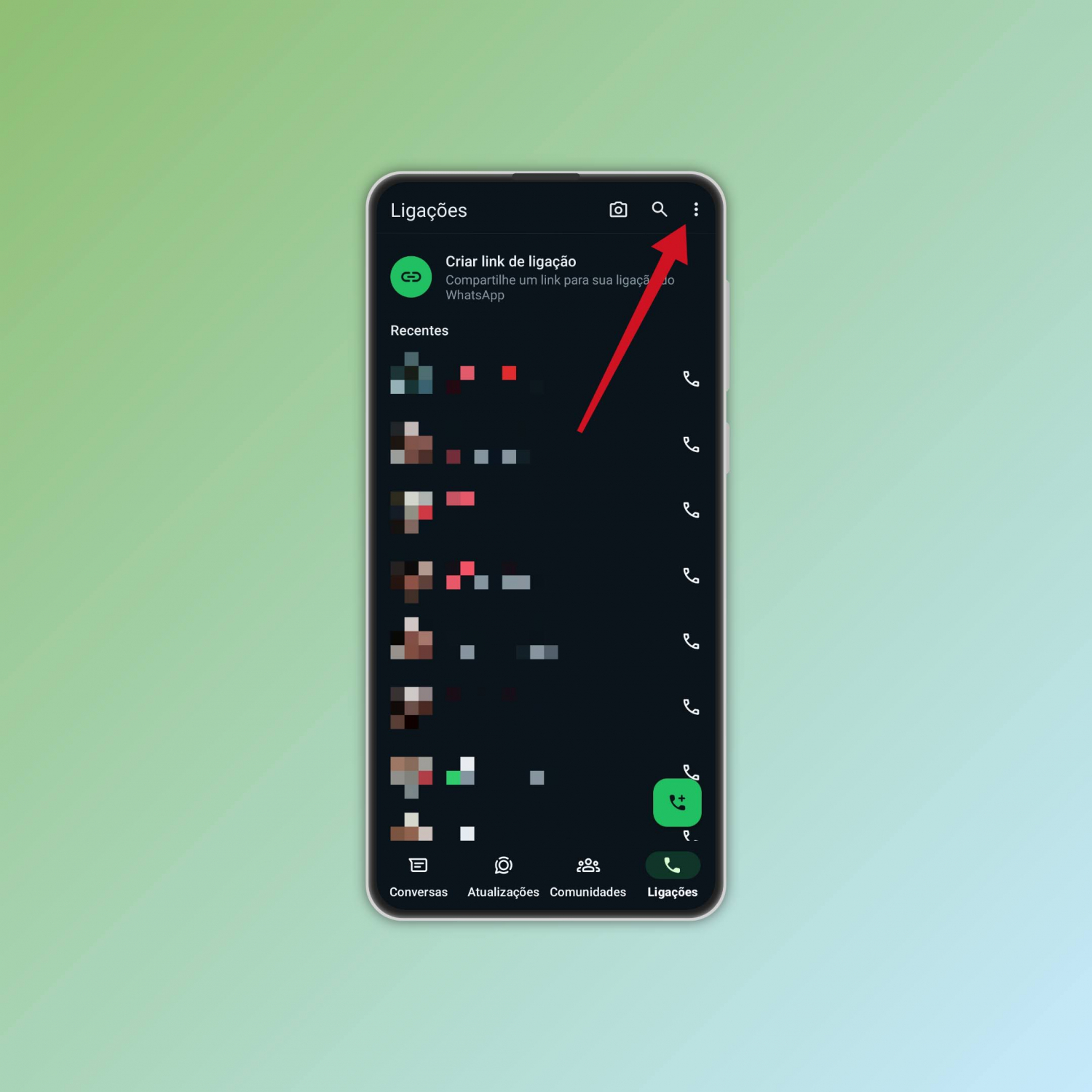 Como excluir o histórico de chamadas do WhatsApp