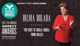 Dilma Bolada do Twitter vence novamente o Oscar da internet Dilma Bolada do Twitter vence novamente o Oscar da internet