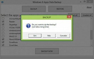 Como fazer o backup de dados dos Apps instalados no Windows 10 e no Windows 8?