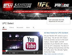 O UFC está entre os primeiros canais pagos no YouTube O UFC está entre os primeiros canais pagos no YouTube