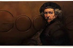 O pintor holandês Rembrandt van Rijin é o homenageado do Google nesta segunda-feira. O pintor holandês Rembrandt van Rijin é o homenageado do Google nesta segunda-feira.