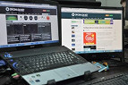 Configurando um monitor extra no notebook Configurando um monitor extra no notebook