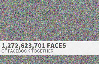 Site exibe imagem com fotos de mais de 1,27 bilhão de usuários do Facebook Site exibe imagem com fotos de mais de 1,27 bilhão de usuários do Facebook