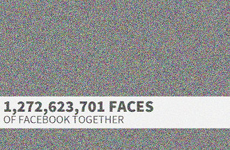 Site exibe imagem com fotos de mais de 1,27 bilhÃ£o de usuÃ¡rios do Facebook