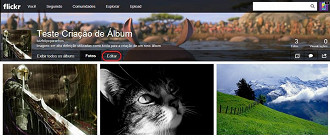 Como criar um Ã¡lbum de fotos no Flickr