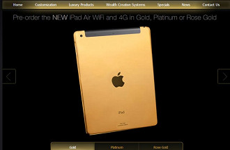 iPad Air ganha versÃ£o em ouro