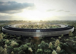 Sede em forma de espaçonave da Apple é aprovada Sede em forma de espaçonave da Apple é aprovada