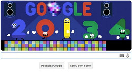 Google celebra através de seu Doodle fim do ano e início de 2014 Google celebra através de seu Doodle fim do ano e início de 2014