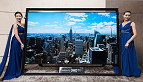 Samsung apresenta TV UHD de 105 polegadas e TV dobrável
