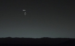 Veja imagem da Terra vista do Planeta Vermelho Veja imagem da Terra vista do Planeta Vermelho