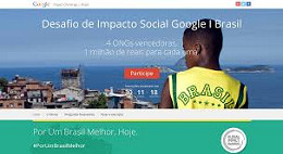 Google dará premio de R$ 1 milhão a quatro ONGs Google dará premio de R$ 1 milhão a quatro ONGs