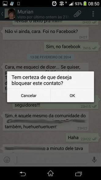 Como bloquear um contato no WhatsApp?