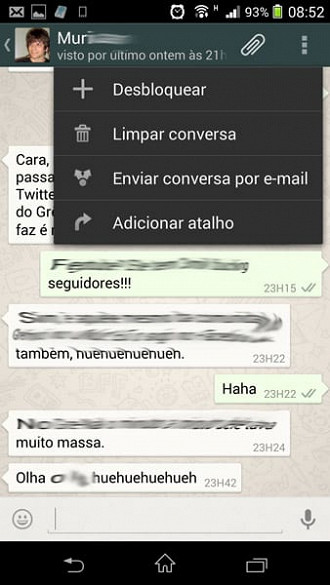 Como bloquear um contato no WhatsApp?