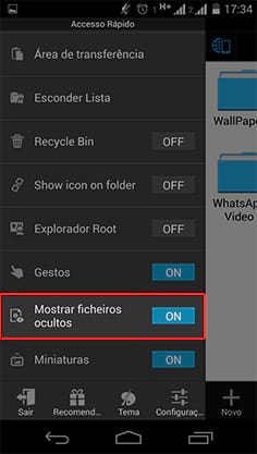 Como ocultar imagens e vÃ­deos do Whatsapp?