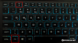 Pressione a tecla Fn e F2 para desbloquear a tecla Windows