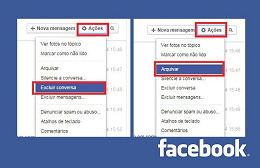 Veja como arquivar as mensagens do Facebook ou mesmo deletá-las Veja como arquivar as mensagens do Facebook ou mesmo deletá-las