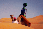 Google registra imagens do deserto de Liwa no lombo de um camelo