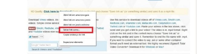 Como baixar vídeos no Vimeo?