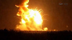 Foguete da Nasa explode após lançamento Foguete da Nasa explode após lançamento