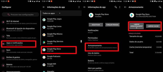 Como resolver os principais erros da Google Play Store