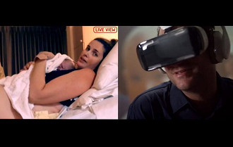 Homem assiste nascimento do filho com um Samsung Gear VR