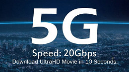 Novo padrão de internet móvel 5G chegará em 2020 Novo padrão de internet móvel 5G chegará em 2020