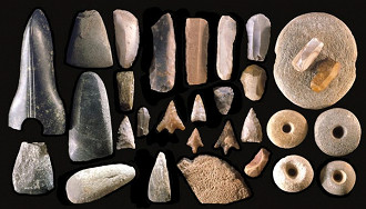 O homem aprende a trabalhar a pedra há mais de 3 milhões de anos atrás.