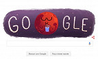 Doodle do Google exibe Marte com copo e canudo Doodle do Google exibe Marte com copo e canudo