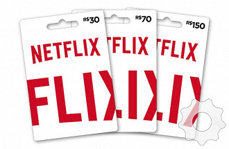 Chegaram os cartÃµes prÃ©-pago de Netflix