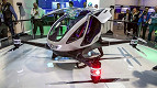 Empresa chinesa revela drone capaz de transportar uma pessoa Empresa chinesa revela drone capaz de transportar uma pessoa